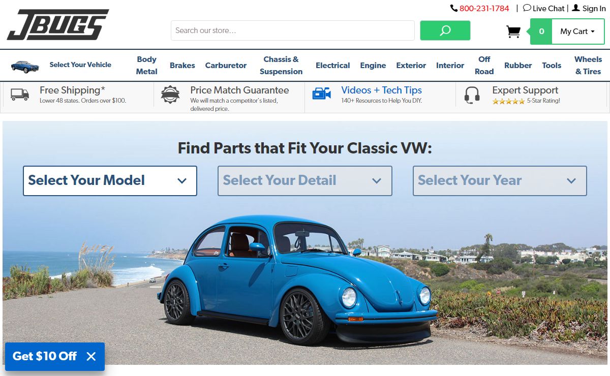 Vintage VW Parts & Classic VW Parts for Bug, Beetle, Bus & More.
