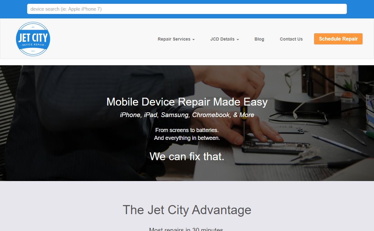 Smart Phone & Tablet Repair - Jet City City Device Repair