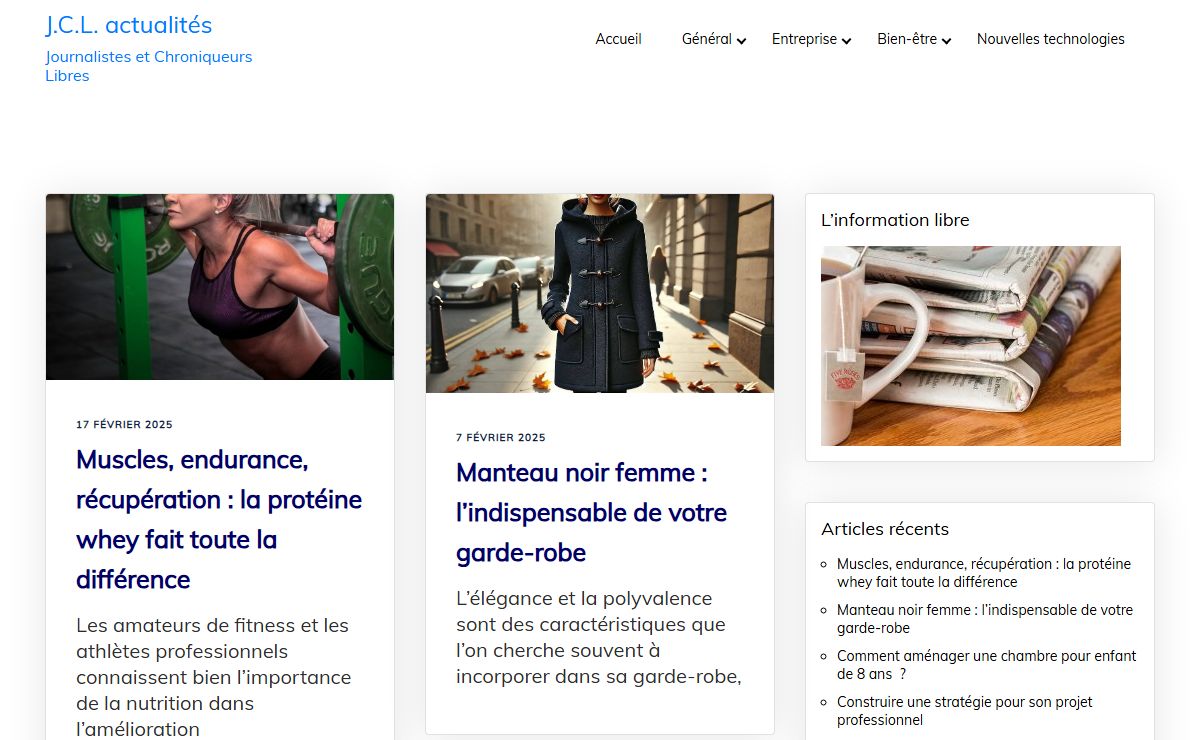 J.C.L. actualités – Journalistes et Chroniqueurs Libres
