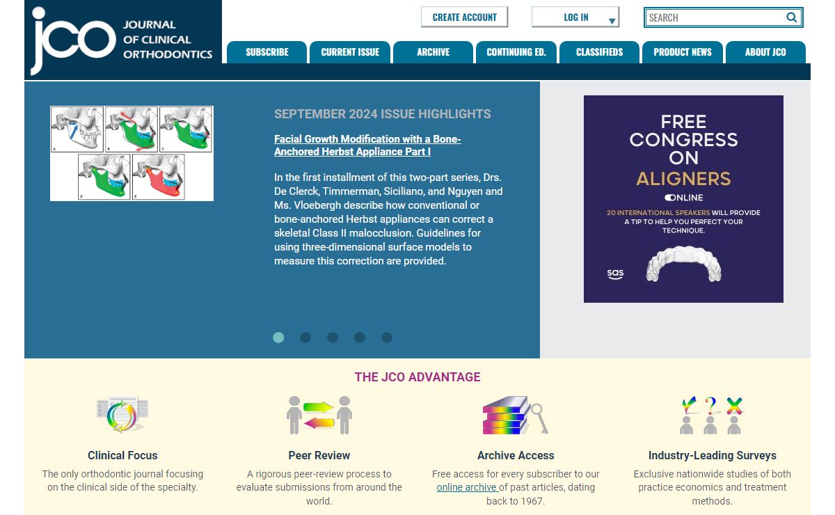 JCO Online - Journal of Clinical Orthodontics