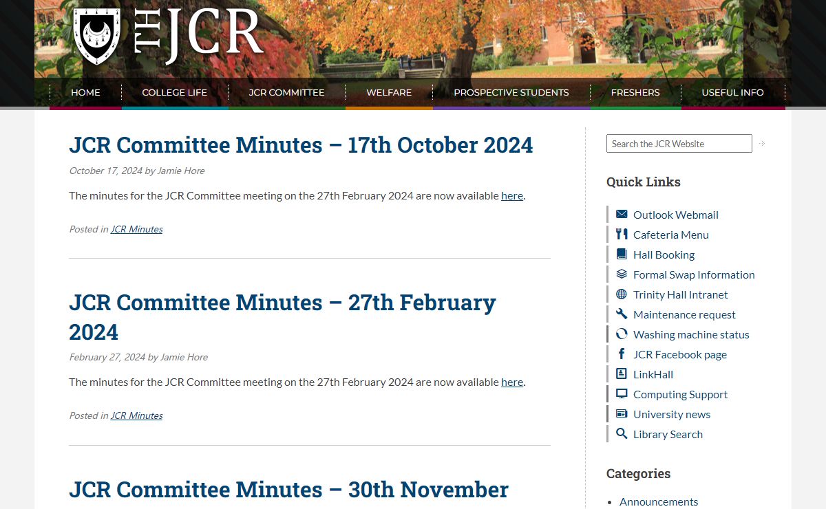Trinity Hall JCR