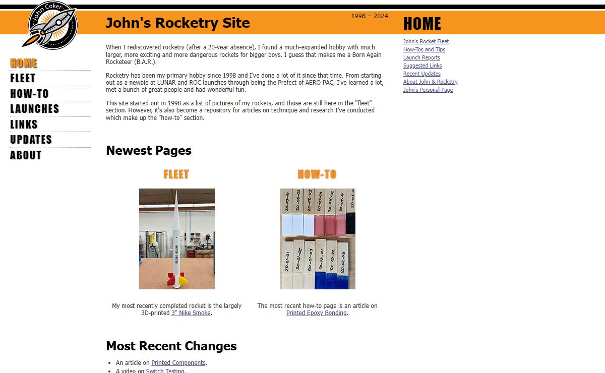 John Coker's Rockets and Rocketry