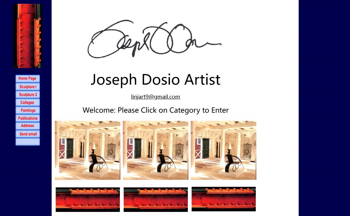 Joseph Dosio Contemporary Artist,Sculptor. Home Page