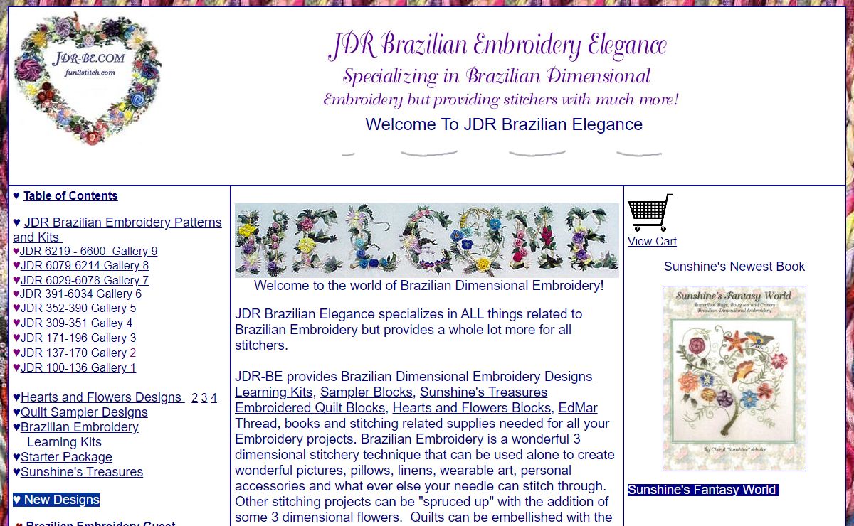 Brazilian Dimensional Embroidery by JDR: Home Page