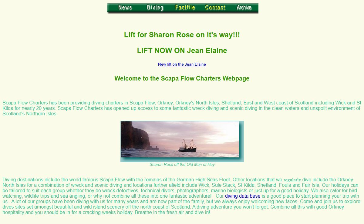 Scapa Flow Charters - Diving in Scapa Flow, Orkney and Shetland