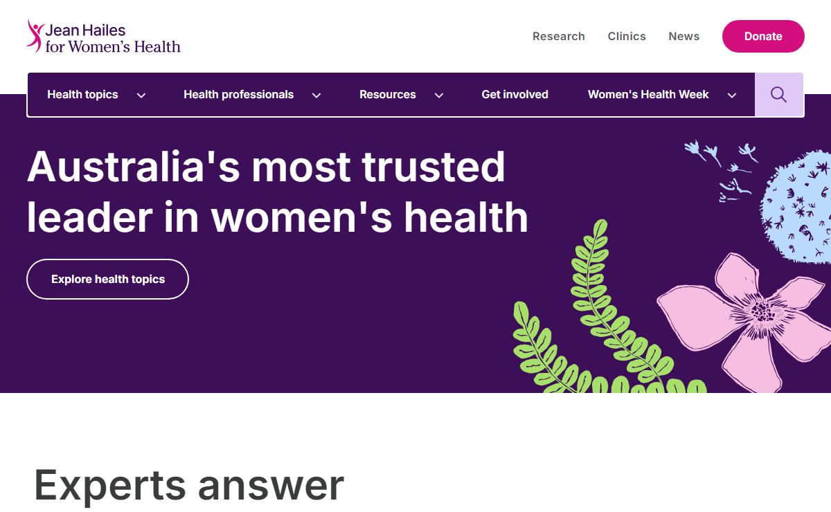 Jean Hailes | Creating a healthier future for all women