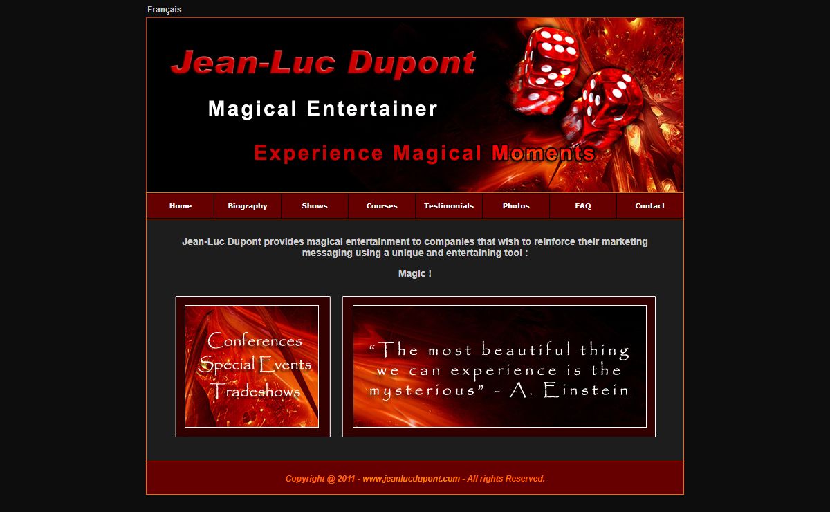 Jean-Luc Dupont - Magical Moments - Ottawa - Magic - Magician - Magicien - Magie