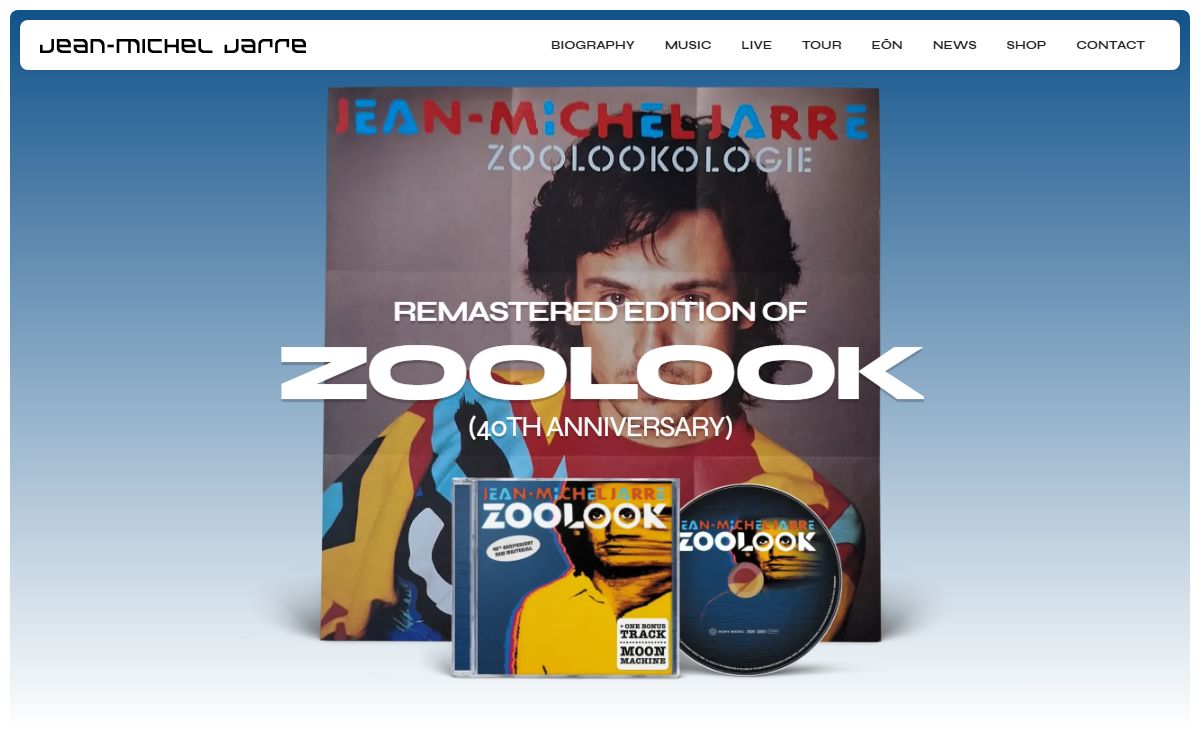 The Official home of Jean-Michel Jarre