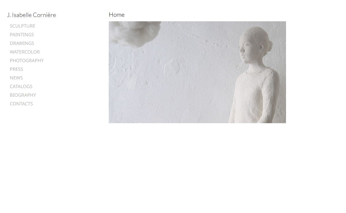 Jeanne Isabelle Cornière, sculptor painter artist. Resin bronze sculptures