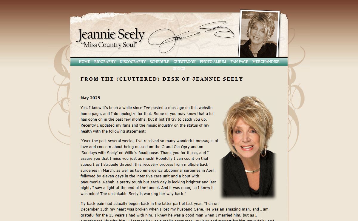 Jeannie Seely Official Internet Home Page