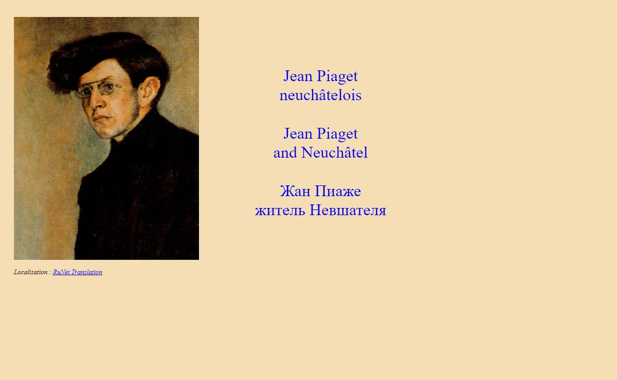 Page d'accueil jeanpiaget.ch