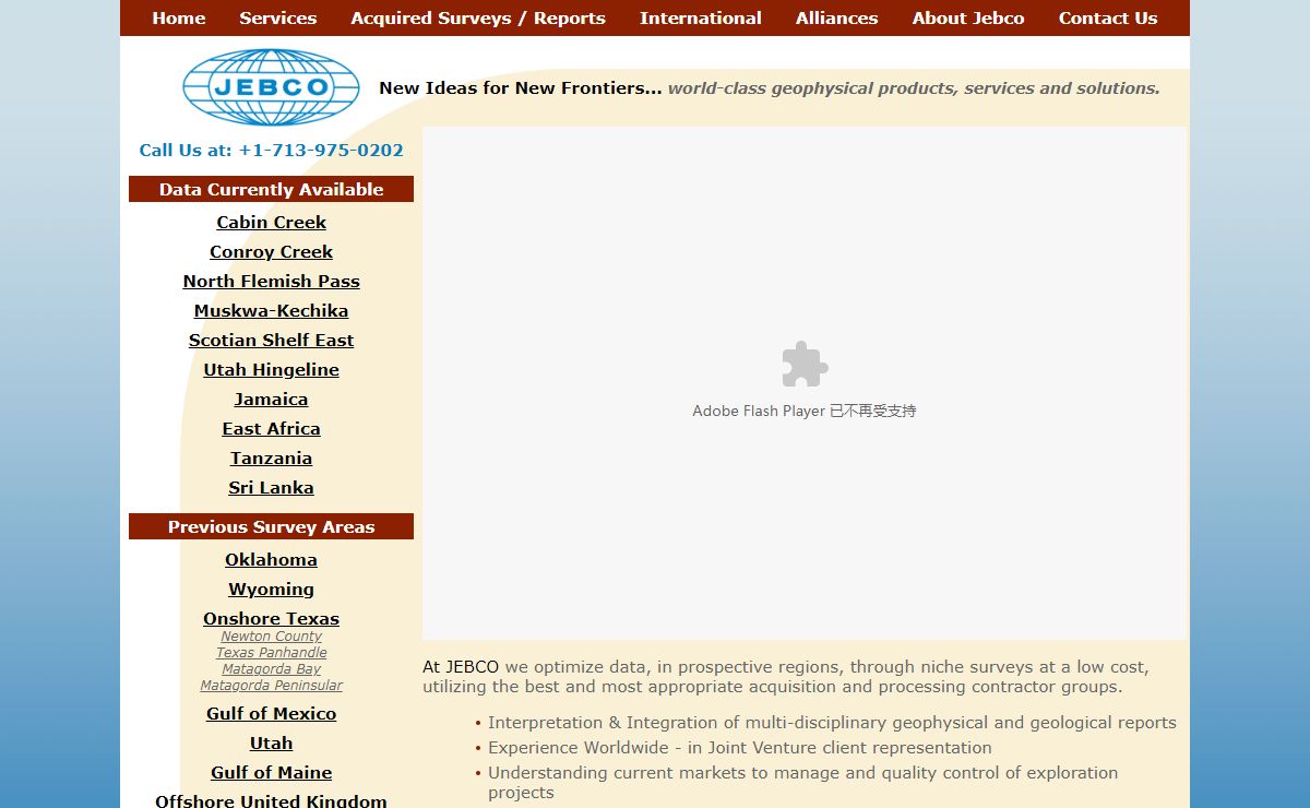 JEBCO - world-class geophysical products, services and solutions.
