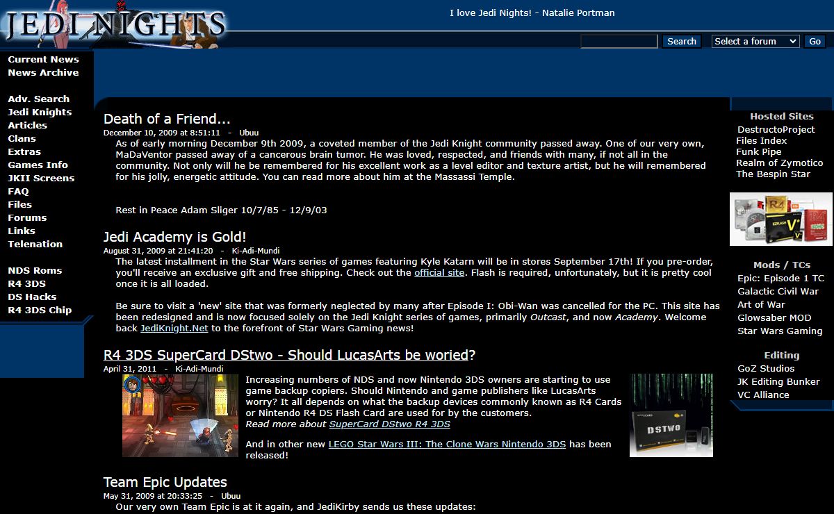 Jedi Nights - 100% Star Wars Gaming