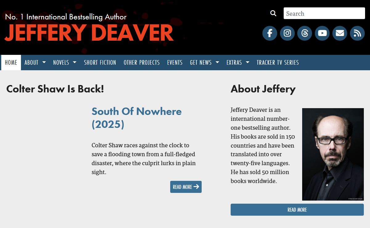 Home - Jeffery Deaver - No. 1 International Bestselling Author