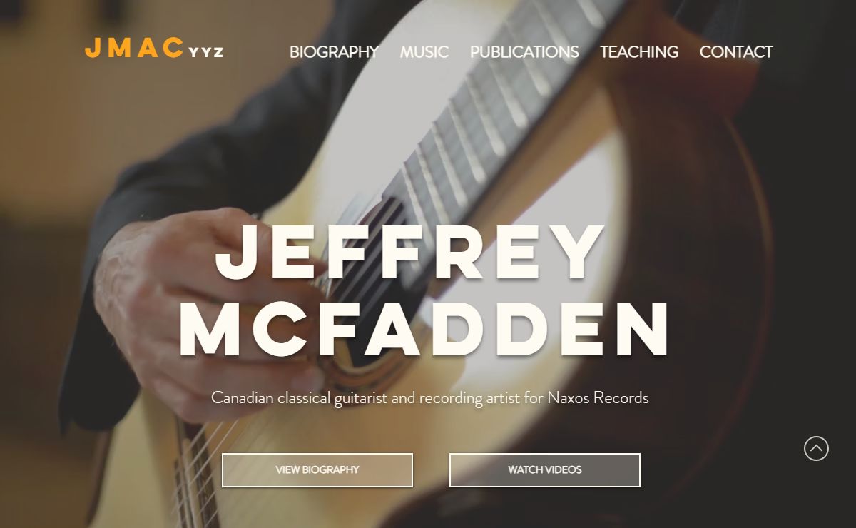 Jeffrey McFadden, Classical Guitar | Professor Of Music