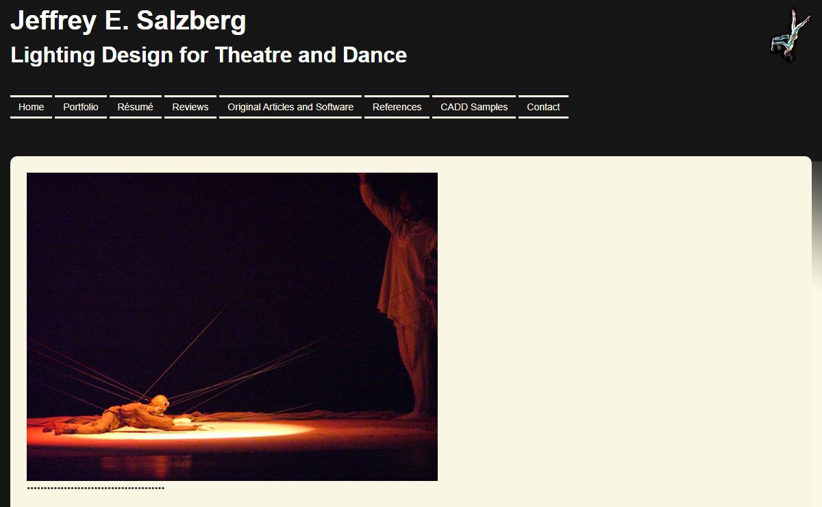 Jeffrey E. Salzberg, Lighting Designer for Theatre and Dance