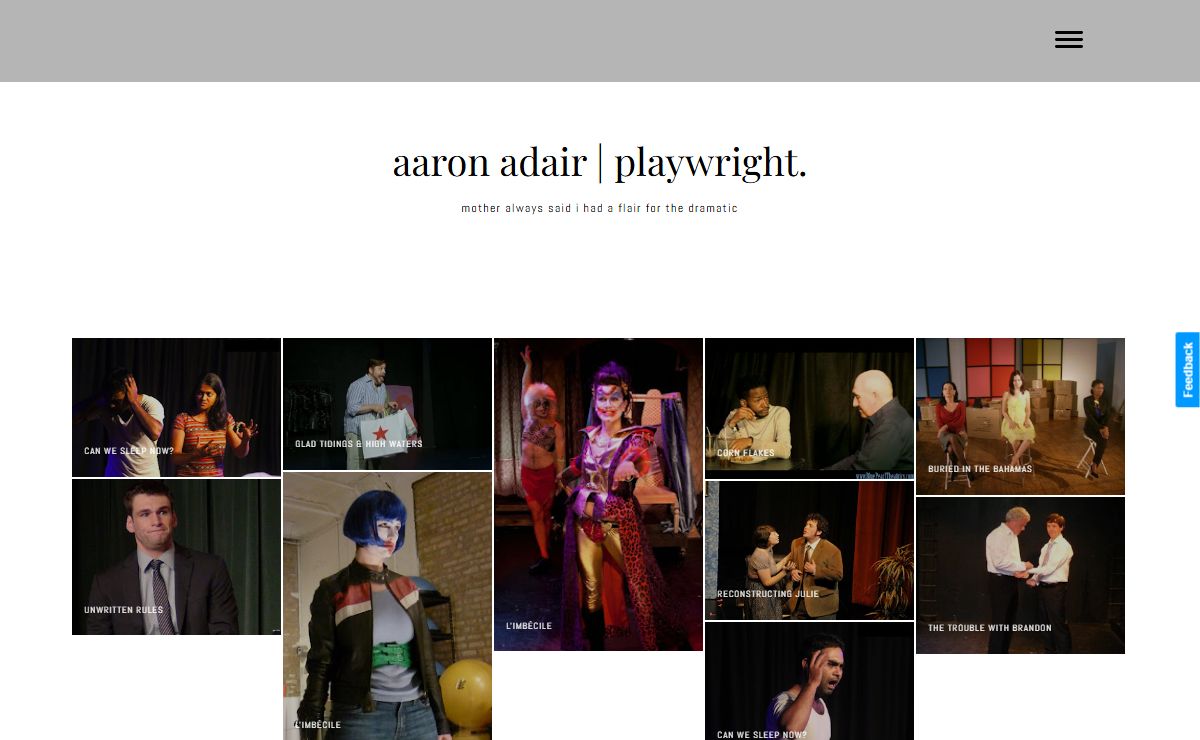 aaron adair | playwright.