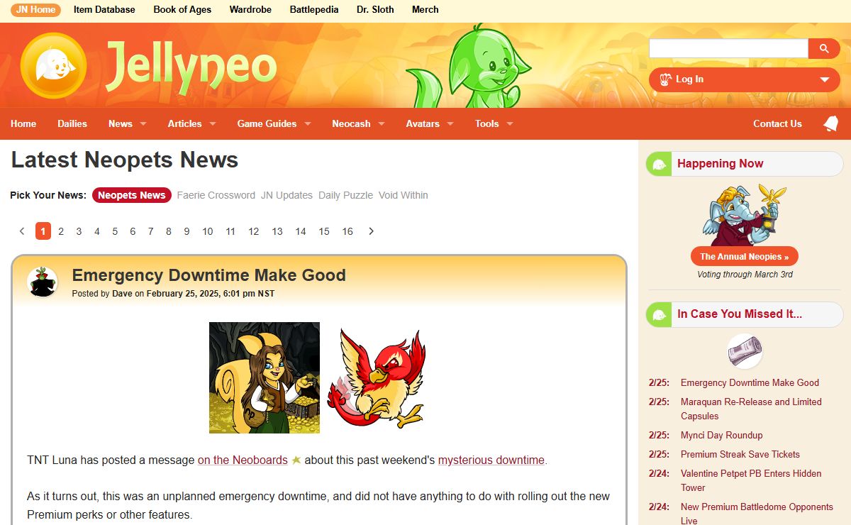 Jellyneo.net | Neopets Help, Neopets Guides, and Neopets News!