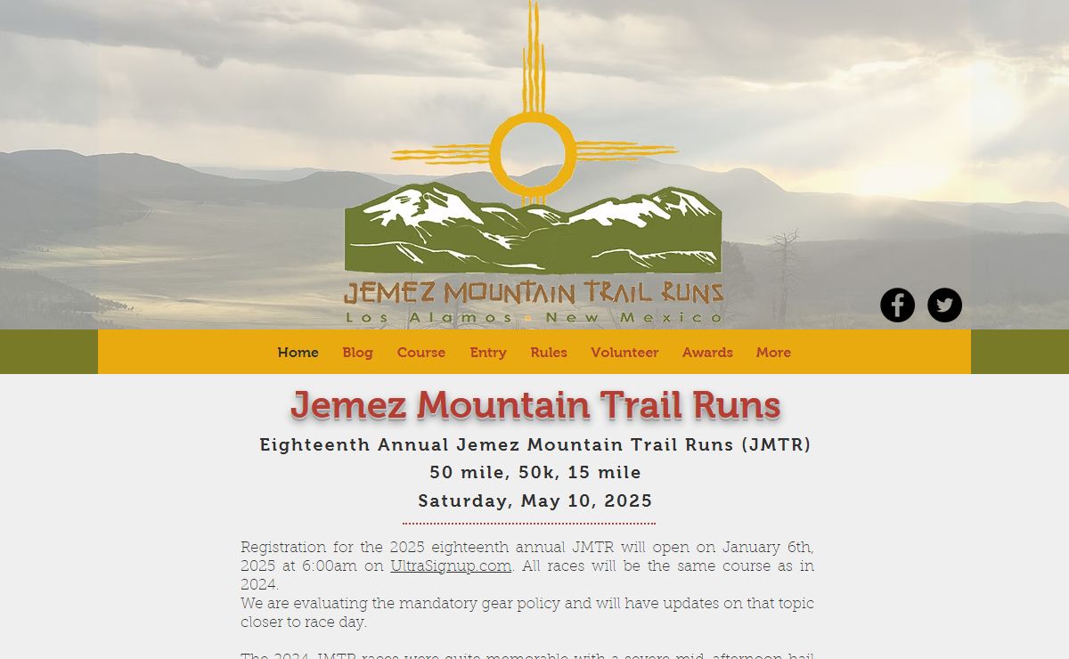 Jemez Mountain Trail Runs 50 Mile, 50k, 15 Mile Runs | Home