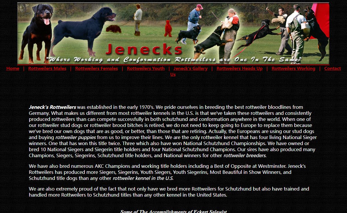 Jeneck's Rottweilers | Rottweiler Breeders | Rottweiler Puppies | Rottweilers