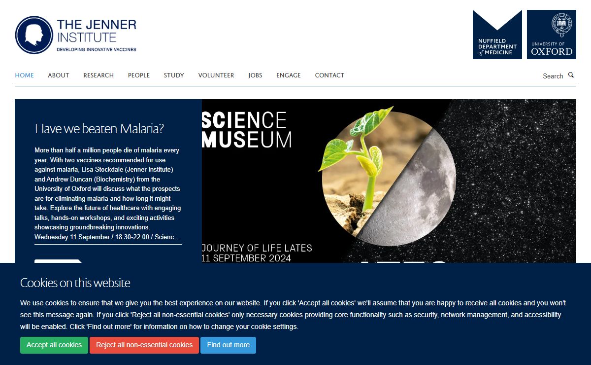 Home — The Jenner Institute