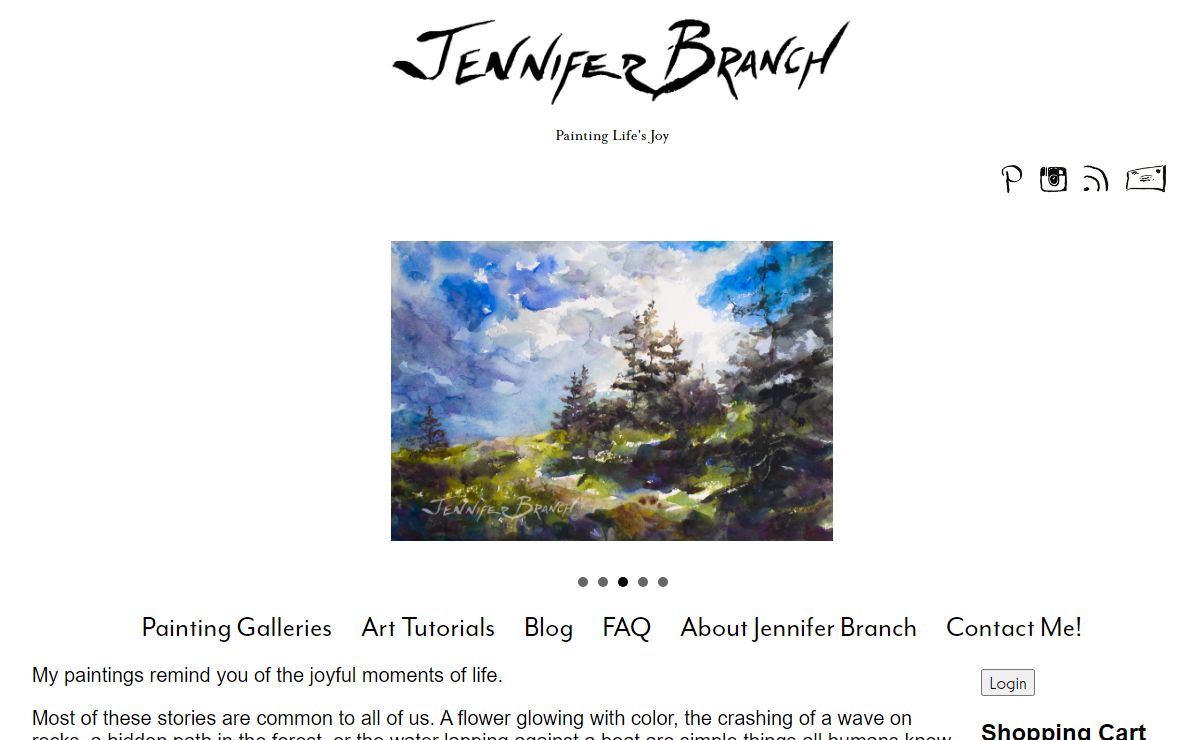 Jennifer Branch Painting Gallery