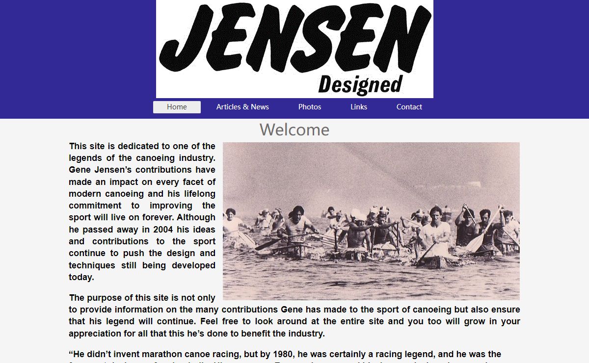 Jensen Canoes & Eugene Jensen - Home