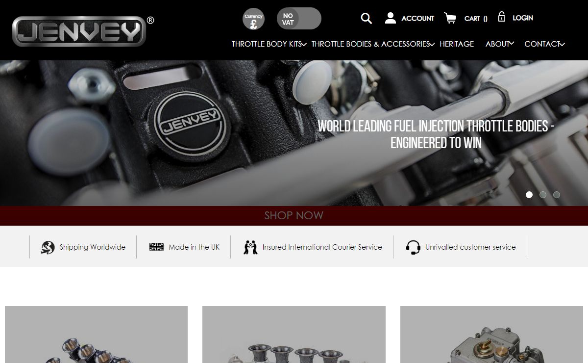 Jenvey Fuel Injection Throttle Bodies, ITB, EFI, Webshop, online store by Jenvey - Jenvey Dynamics