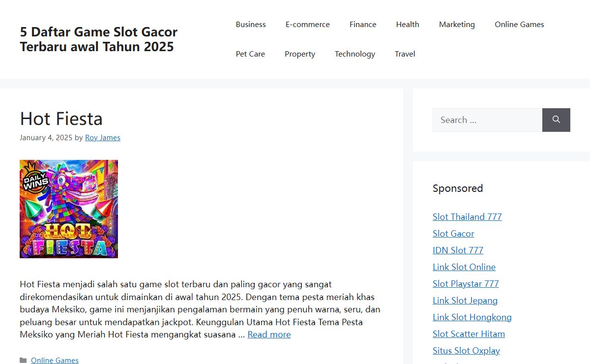 5 Daftar Game Slot Gacor Terbaru awal Tahun 2025 - jeromegarfunkel.com