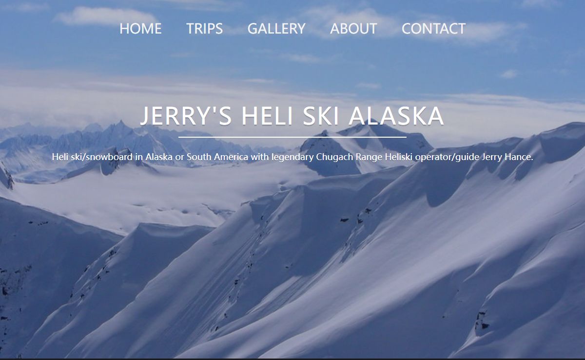 Jerrys Heli Ski Alaska