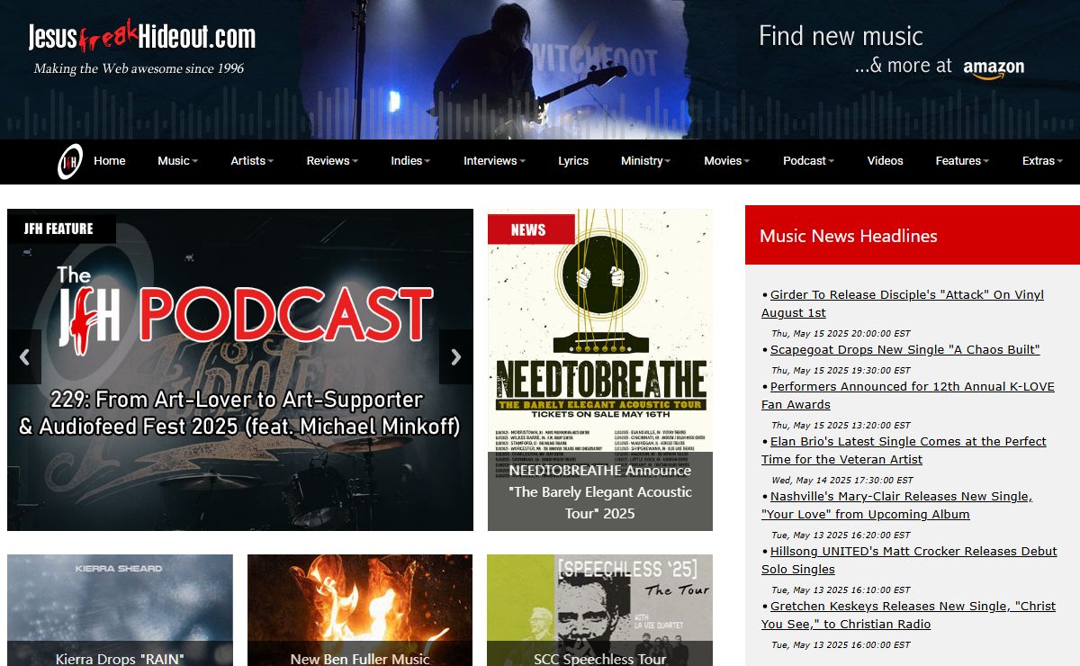 Jesusfreakhideout.com: Your Best Source for New Christian Music