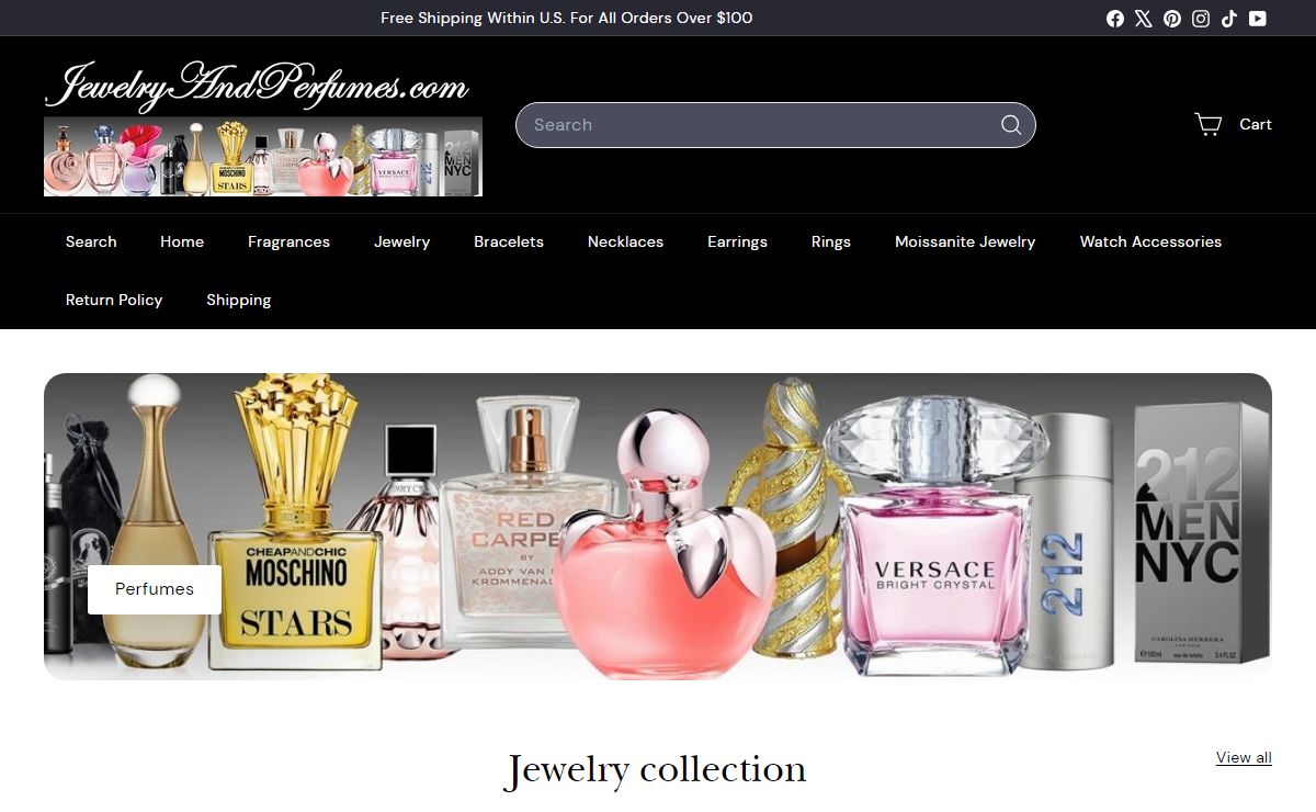 JewelryAndPerfumes.com Perfumes, Colognes, Jewelry And Watches – Jewelry And Perfumes