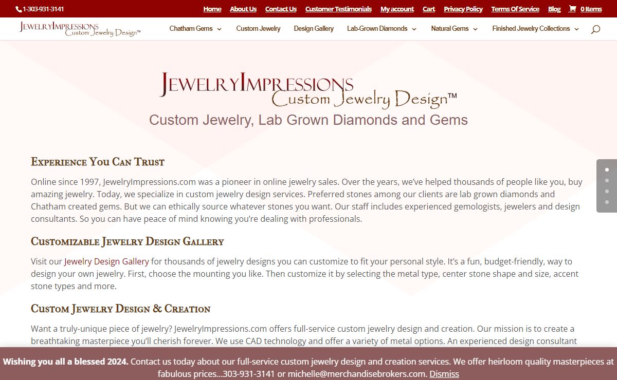 JewelryImpressions.com Custom Jewelry Home - JewelryImpressions.com