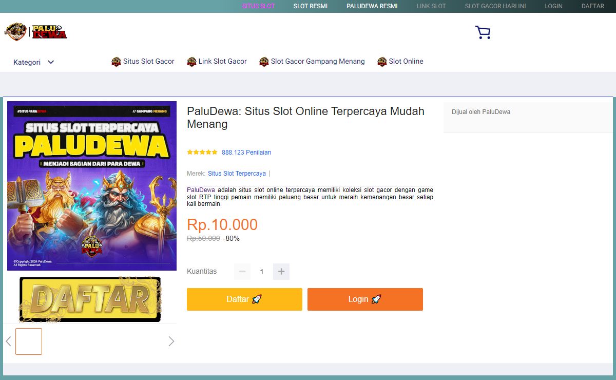 PaluDewa: Situs Slot Online Terpercaya Mudah Menang