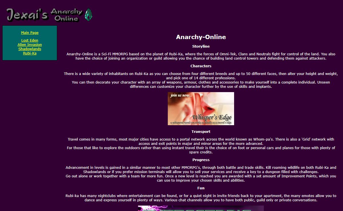 Jexai's - Anarchy-Online