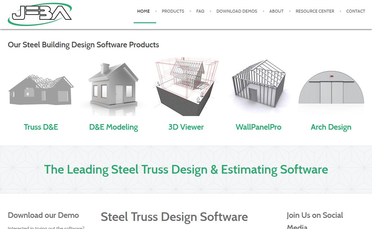 JFBA steel truss design estimating software light gauge steel trusses - JFBA
