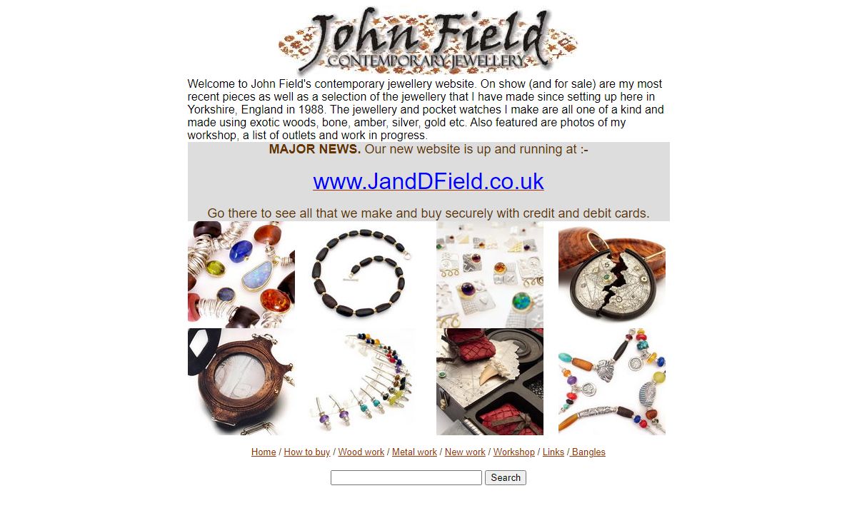 Contemporary craft jewellery by designer John Field