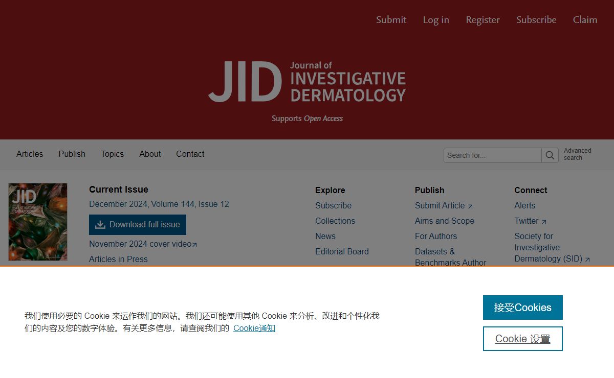 Home Page: Journal of Investigative Dermatology