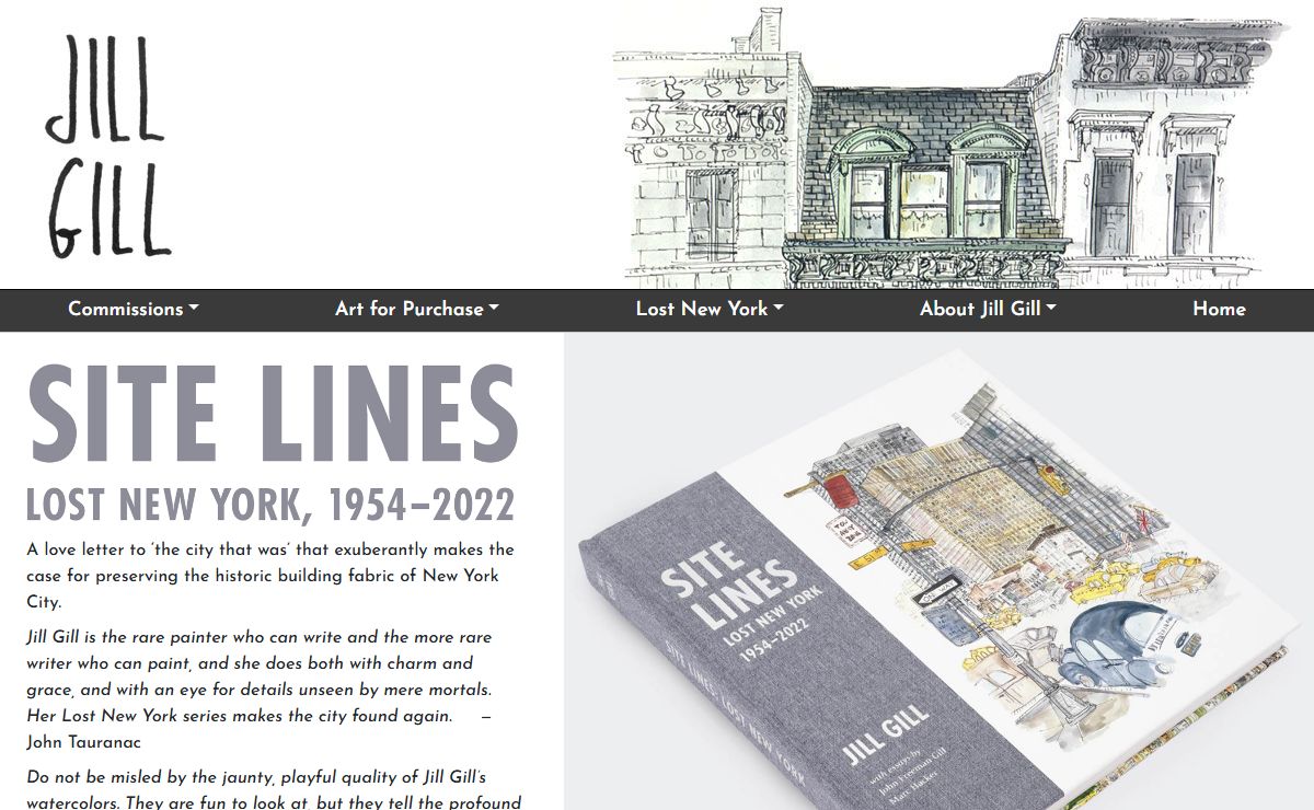 Jill Gill | Site Lines Lost New York 1954-2002 | New York City buildings