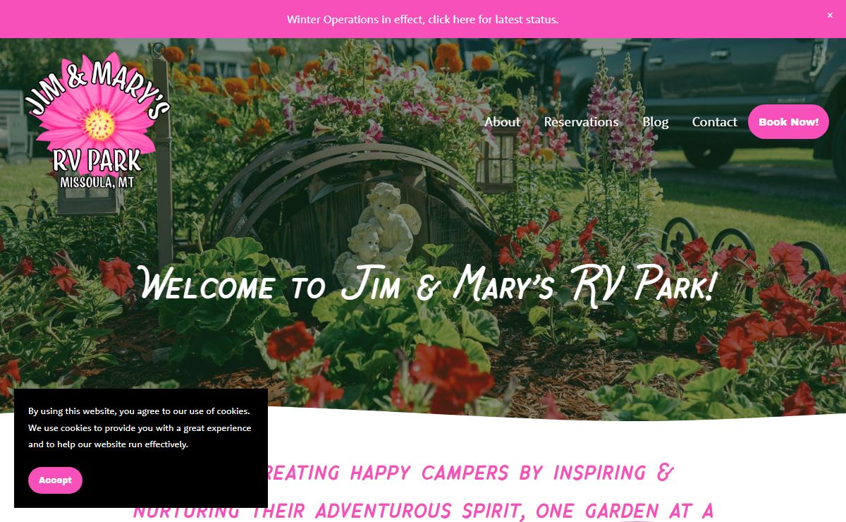 Jim & Mary's RV Park | Family-Owned RV Park in Missoula, Montana