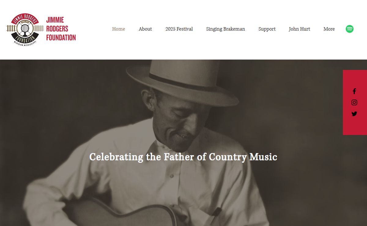 Home | Jimmie Rodgers Festival & Museum | Meridian, Mississippi