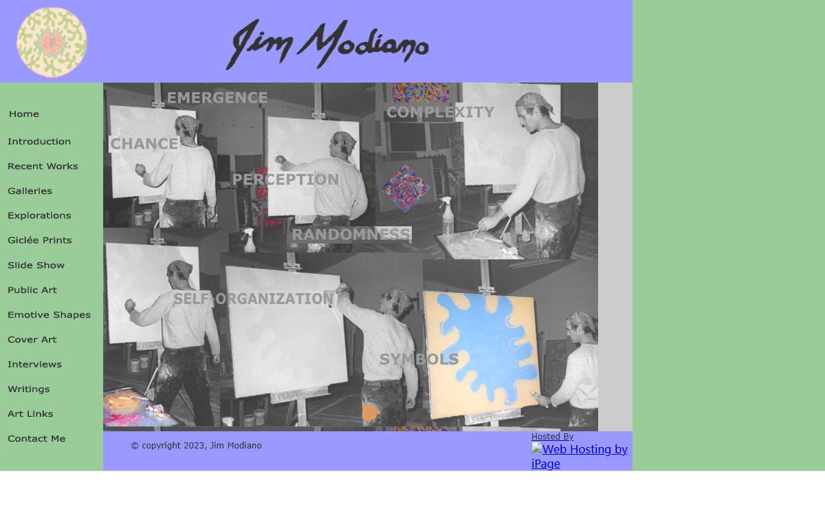 Jim Modiano Abstract Paintings, Collage, Complexity