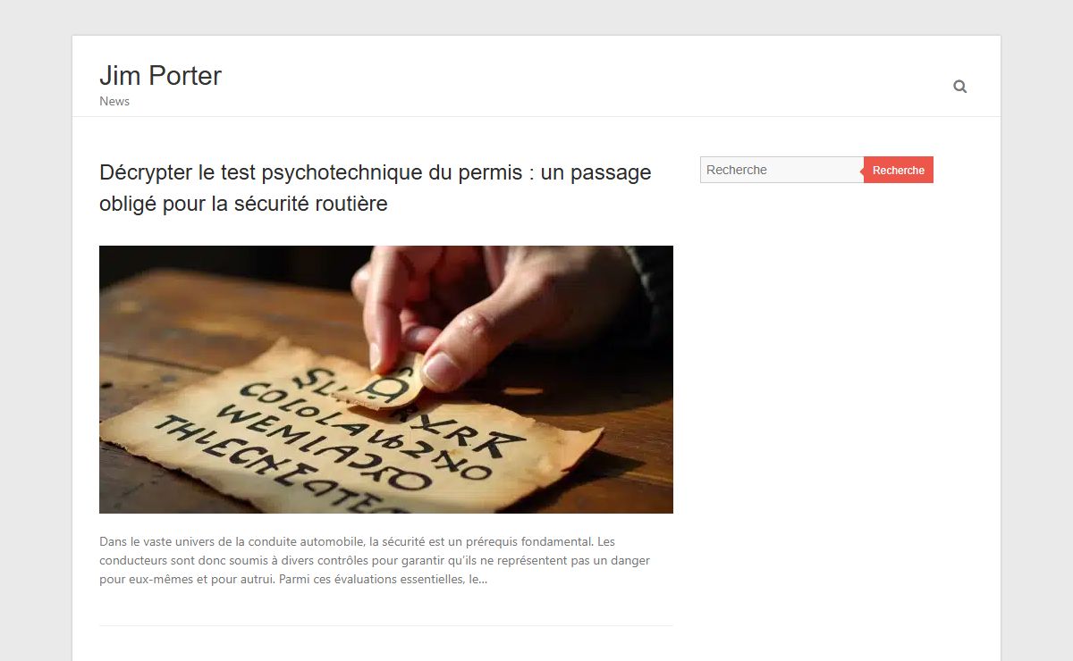 Jim Porter - News