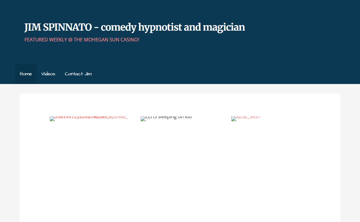 JIM SPINNATO – comedy hypnotist and magician – FEATURED WEEKLY @ THE MOHEGAN SUN CASINO!