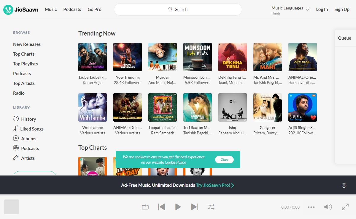 JioSaavn - Listen to New & Old Indian & English Songs. Anywhere, Anytime.