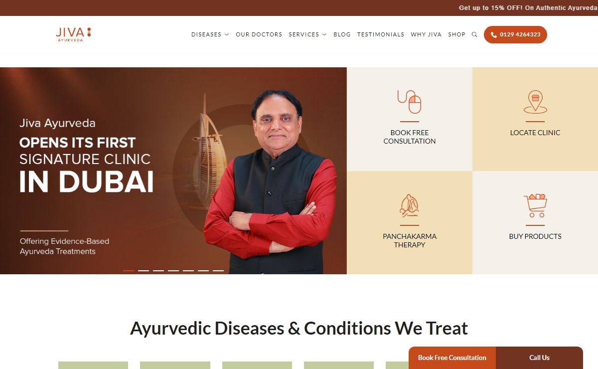 Jiva Ayurveda - Ayurvedic Treatment | Get Personalised Treatment Now!