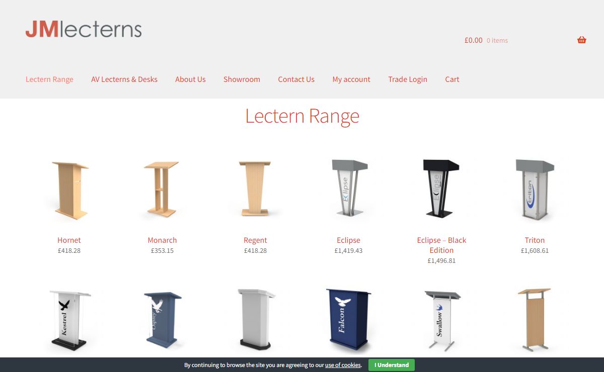 Lecterns & Podiums: Wooden, metal, & acrylic lectern sales