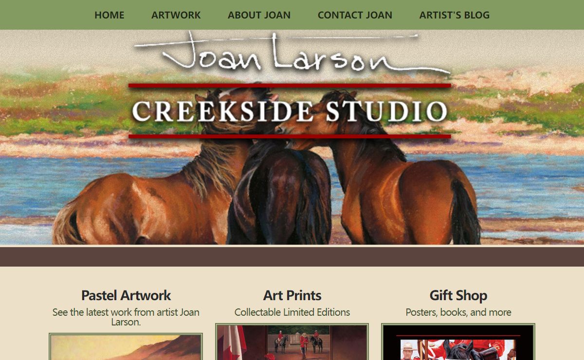Canadian Pastel Artist Joan Larson - Equine Art, Animal Art, Landscape Art