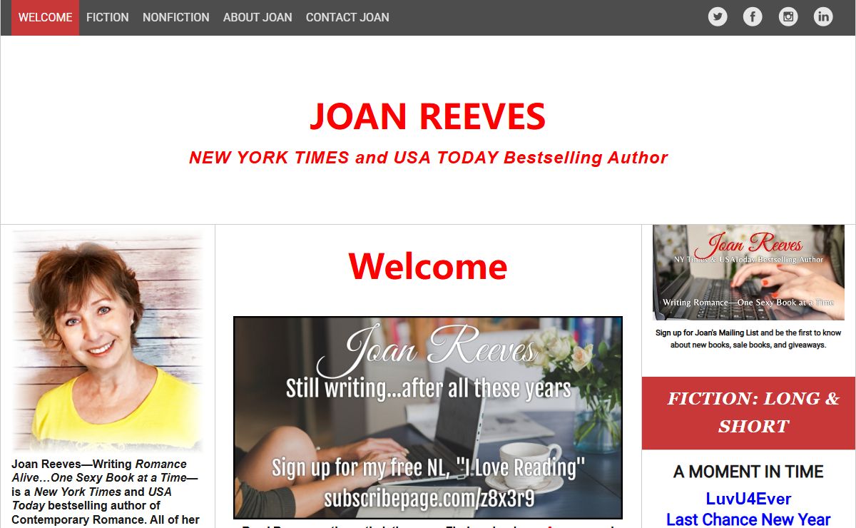 JOAN REEVES - Welcome