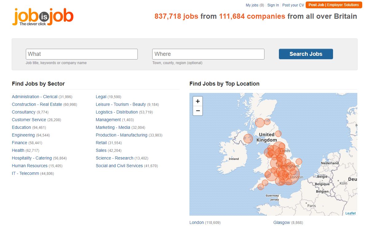 Job Search - Jobs - Job Vacancies - Job Opportunities - JobisJob United Kingdom